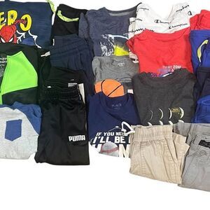 boys size 4/5 Spring Summer 18 pcs clothing lot/shirt/shorts/hoodies/joggers